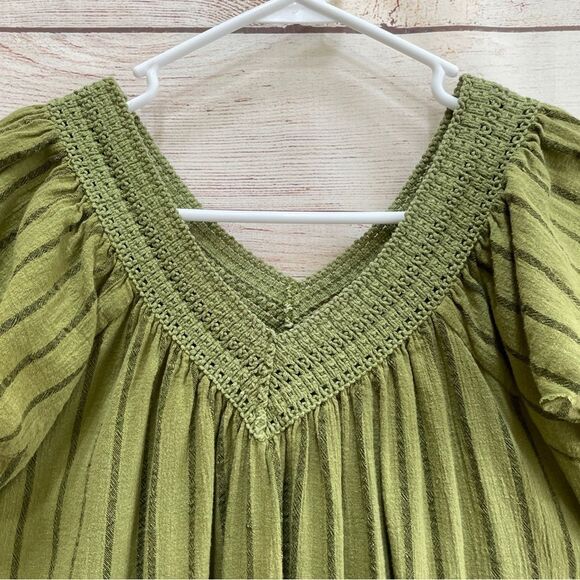 SOFT SURROUNDINGS MAXI DRESS WITH COTTON CROCHET TRIM - Picture 4 of 6